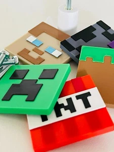 Minecraft Theme Drawer Handles / Pulls / Knobs / Minecraft Gift / Bedroom Decor - Picture 1 of 12