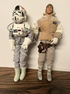 STAR WARS Luke Skywalker and Imperial Pilot -12" Tall Action Figures - Picture 1 of 4