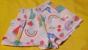 NWT Garanimals Baby Girls fruit & flowers shorts w/pockets 6-9 months - Picture 1 of 1
