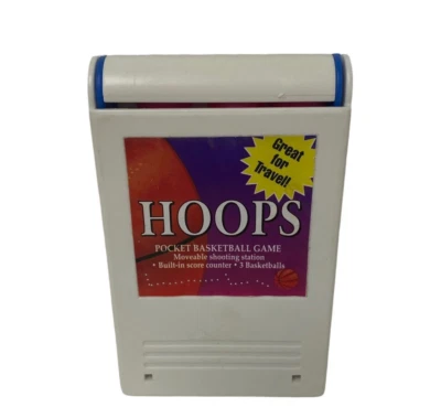 Vintage HOOPS Travel toy Size Pocket Basketball Game Moveable Shooting Station - Image 1 of 4