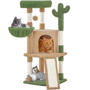 Árbol Rascador para Gatos Cactus 42,5x42,5x106,5cm Estable de Varios Niveles - Imagen 1 de 48