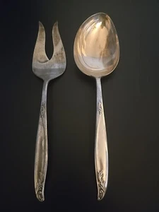 Holmes & Edwards Silverplate WOODSONG BUFFET SERVING SET 9 1/4" no mono - Picture 1 of 13