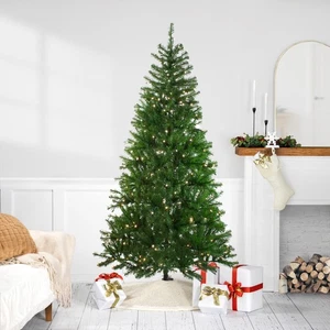 Northlight 7� x 44� Pre-Lit Vail Spruce Artificial Christmas Tree - Clear Lights - Picture 1 of 4