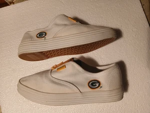 Vintage Green Bay Packers Slip-On Shoes, Girls' Youth Size 2 White - Picture 1 of 15