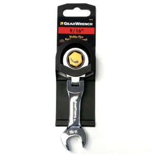 GearWrench Stubby Flex Ratcheting Wrench 9/16" 9574 - Picture 1 of 3
