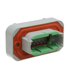 Connector DTM15 Series Female 12 Way PCB green - Picture 1 of 1