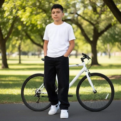 JEANS JEANS ECKO UNLTD BOYS PERNA RETA (PRETO) - Imagem 1 de 4