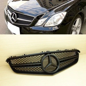 All Mist Black Front Grille ABS Fit BENZ C207 W207 E-Class 2010-2013 - Picture 1 of 6