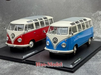Solido 1:18 Volkswagen T1 SAMBA VW Bus van 1962 Alloy Diecast Model Car Gifts - Photo 1/4