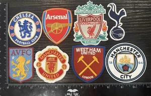 **2 X** LOT SET OF 10 ENGLISH PREMIER LEAGUE EPL PATCHES FOOTBALL SOCCER IRON ON - Picture 1 of 2