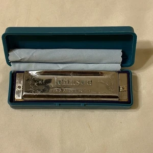 Johnson Blues King Harmonica, Key of A with Case - Picture 1 of 11
