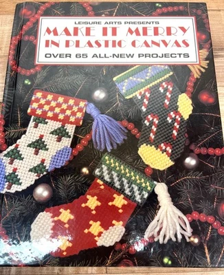 Make It Merry In Plastic Canvas Leisure Arts , 1995 Over 65 Projects - Image 1 of 4