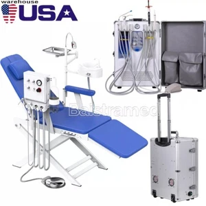 Portable Dental Delivery Unit Air Compressor/Folding Chair Mobile Air Turbine - Picture 1 of 44