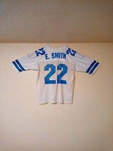 Vtg Nike #22 Emmitt Smith Jersey SMALL HOLES FROM HANGING ON WALL/STAINS👀📷