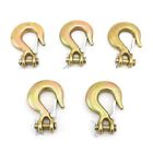 5 NEW 1/4" - Grade 70 Forged Alloy Clevis Safety Slip Hook Tow