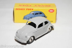 P DINKY TOYS 181 VW VOLKSWAGEN BEETLE KAFER GREY SPUN MINT BOXED RARE SELTEN - Foto 1 di 7