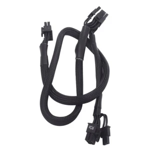 Corsair CP-8920143 Type 4 Sleeved black PCIe cable with pigtail connector - Picture 1 of 4