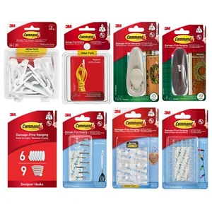 Command Designer/Utility/Metal Hooks & Decorating Light Clips Christmas Hooks - Picture 1 of 58