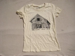 Neil Young Women's SMALL T-Shirt - Crazy Horse Tour - BARN light tan - Picture 1 of 6
