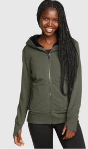Eddie Bauer Women's Cozy Cabin Full-Zip Hoodie - Faux Fur - Picture 1 of 3
