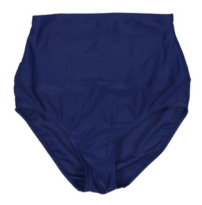 Island Escape Tummy Thinning High Waist Solid Bathing Suit Bikini Bottom NWT - Picture 1 of 3