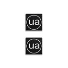 2 szt. ua Odznaka Logo Aluminium Wykonane na zamówienie 15mm (0,59") X15mm (0,59")