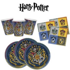 KIT FESTA HARRY POTTER MAGO PIATTO, TOVAGLIOLO, addobbi tavola set compleanno