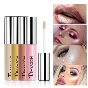 Cheek Face Shine Shimmer Pearl Highlight Contour Brightener Bronzer Liquid - Picture 1 of 15