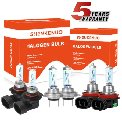 Fit Subaru Outback 2010-2014 6x Halogen Headlight Fog Light Bulbs Combo Kit - Image 1 of 4