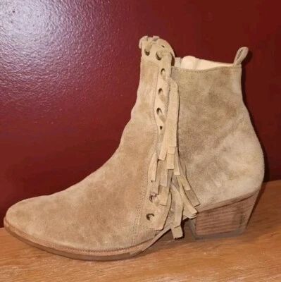 Womens Paul Green Suede Ankle Tassle Boots Size 3 1/2 3.5 US 6 - Image 1 of 4