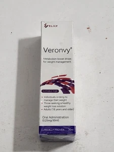 Elily Veronvy Metabolism Boost Drops Weight Loss Management GLP-1 Supplement New - Picture 1 of 7
