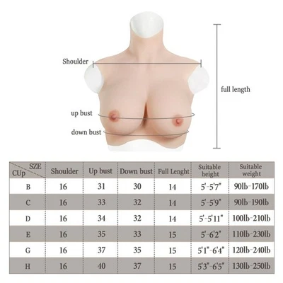 Formas de pecho de silicona de gran tamaño SilkyBust para travesti drag queen de marco grande Foto 1 de 4