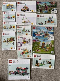 21 Lego Friends Instruction Manuals Booklets - 41109, 41381, 41395, 42618 More