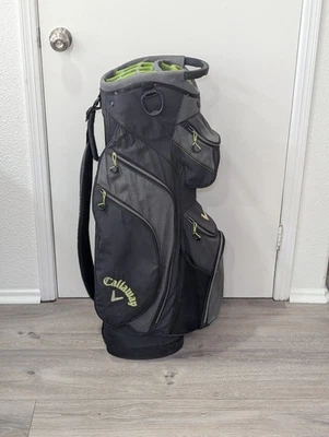 Callaway Cart Bag Gray Green 14-Way Divider Single Strap Golf Bag - Image 1 of 4