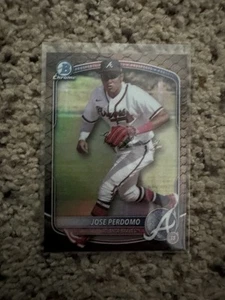 2025 Bowman Chrome Jose Perdomo Reptilian Atlanta Braves BCP-106 - Picture 1 of 2