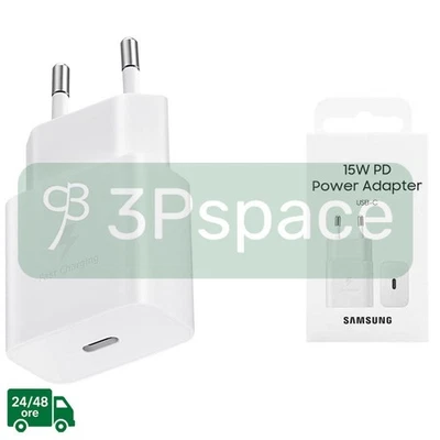 Alimentatore 15W Caricabatterie Samsung Originale EP-T1510NWEGEU - Immagine 1 di 3