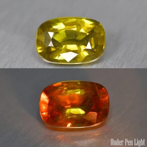 0.96Ct Flashing Cut_100% Natural Color Change Garnet_Tanzania - Picture 1 of 1