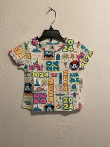 Disney Parks Walt Disney World Kid’s 2024 Neon Graphic Tee Size-XXS Brand New - Picture 1 of 3