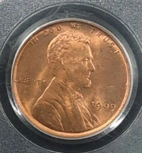 1909 VDB 1C Lincoln Cent PCGS MS64RD Red Luster #5898 - Bild 1 von 4