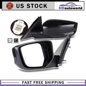 Power Mirror For 2008-2012 Honda Accord Sedan Driver Side Manual Fold Black - Picture 1 of 9