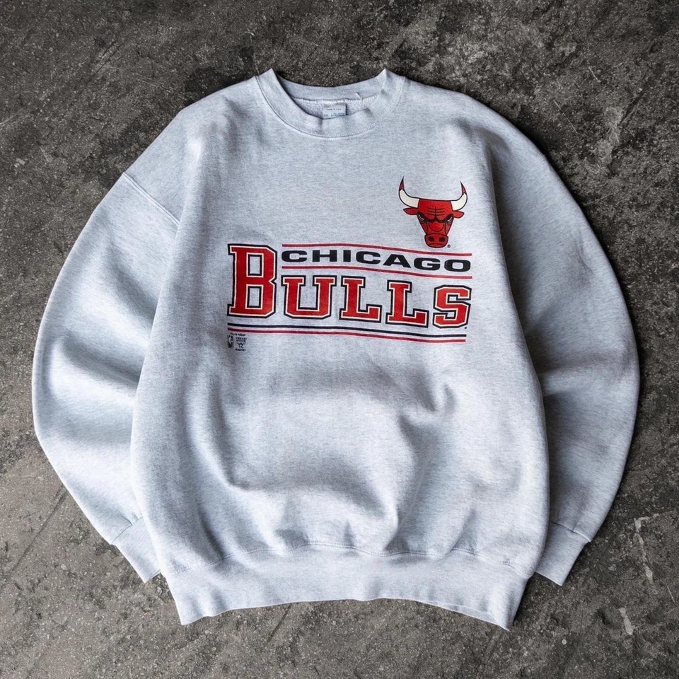 Sudadera de Colección Años 90 Chicago Bulls Baloncesto Salem Ropa Deportiva Cuello Redondo XXL Foto 1 de 4