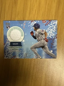 CHRISTOPHER MOREL 2023 Topps Holiday Mega Rookie RC Worn Jersey Relic #RC-CMO - Picture 1 of 2