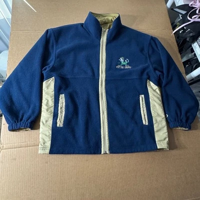 Chaqueta reversible polar vintage Notre Dame Fighting Irish Pro Player para hombre mediana Foto 1 de 4