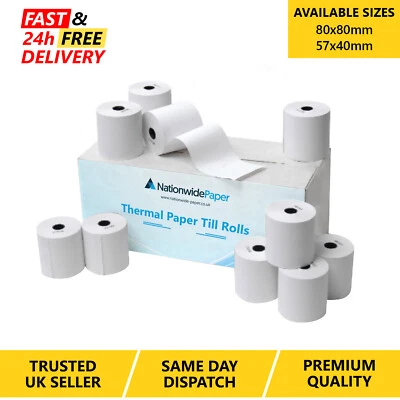 NATIONWIDE PAPER Thermal Roll Receipt Paper Till Roll for Credit Card And Thermal Printer Rolls