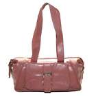 Smith and Canova Womens Pink Genuine Leather Shoulder Bag Handbag