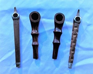 x4 Stück Mini Holz Handpfeifen (sortiert Styles) - US-Verkäufer - Bild 1 von 2