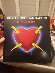 Neal Schon & Jan Hammer ‎– Untold Passion LP 1981 Columbia ‎– FC 37600  - Picture 1 of 11