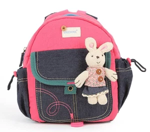 Kids Backpack Bunny Rabbit Children Kindergarten Rucksack - Picture 1 of 4