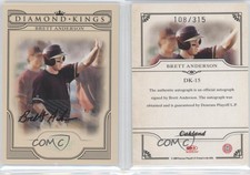 2008 Donruss Threads Diamond Kings Signatures /315 Brett Anderson #DK-15 Auto
