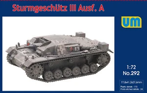 Sturmgeschutz III Ausf A German tank Scale 1/72 Unimodel UM292 - Picture 1 of 2